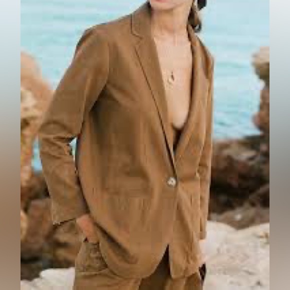 Solid & Striped The Beach Blazer Camel XS - Picture 3 of 3